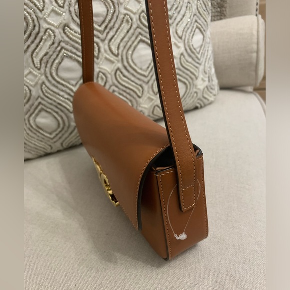 CELINE Triomphe Tan Brown Natural Calfskin Shoulder Bag - Picture 7 of 16